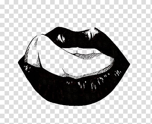 , black lips sketch illustration transparent background PNG clipart
