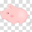 Chinese Zodiac icon set, pig, pink pig illustration transparent background PNG clipart