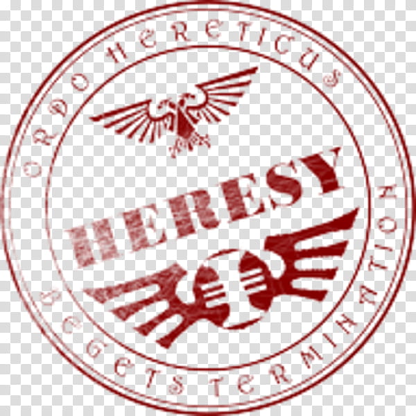 Heresy Text, Cacciatori Di Streghe, Inquisition, Exterminatus, Logo, Warhammer, Postage Stamps, Organization transparent background PNG clipart