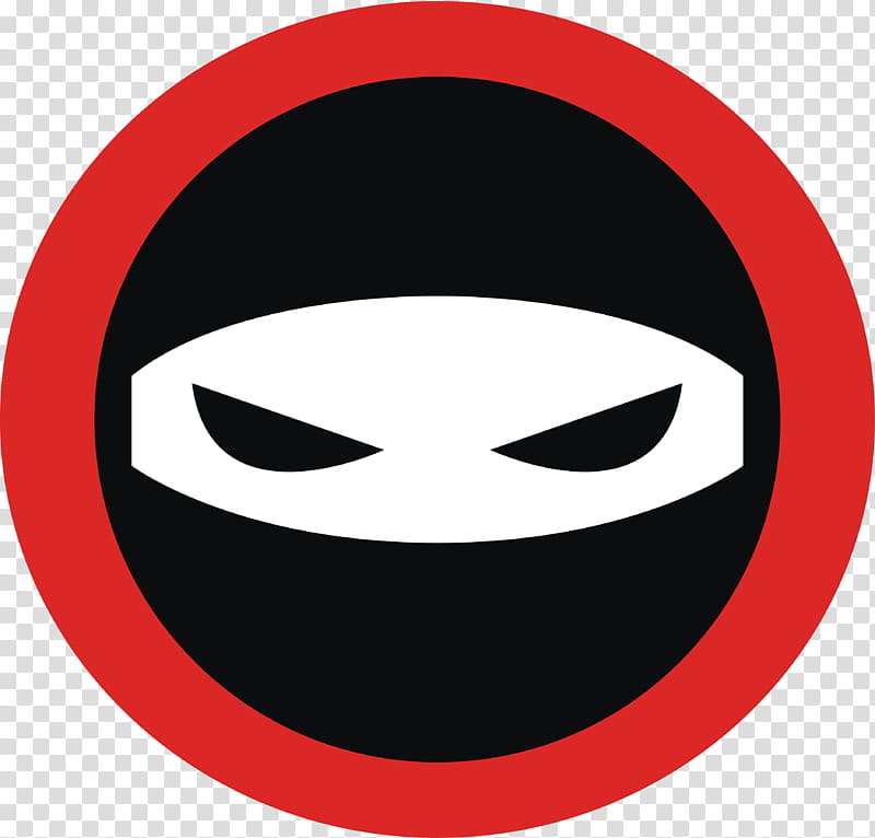 Eye Logo, Ninja, Cartoon, Face, Red, Facial Expression, Smile, Mouth transparent background PNG clipart