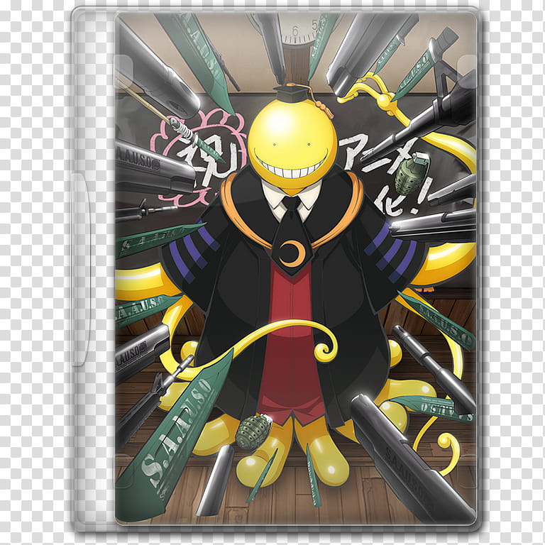 Anime  Winter Season Icon , Ansatsu Kyoushitsu, v, Koro Sensei transparent background PNG clipart