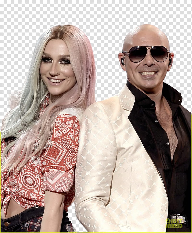 Ke ha and Pitbull transparent background PNG clipart