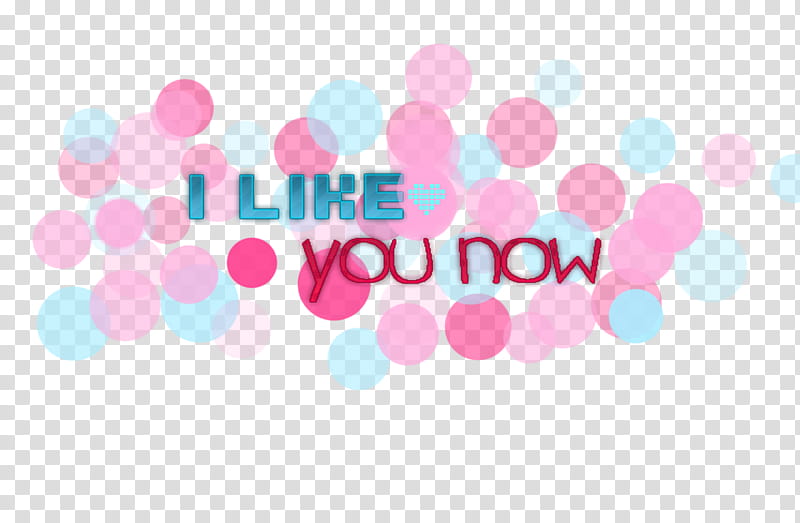 i like you now text transparent background PNG clipart