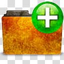 Human O Grunge, orange-folder-new icon transparent background PNG clipart