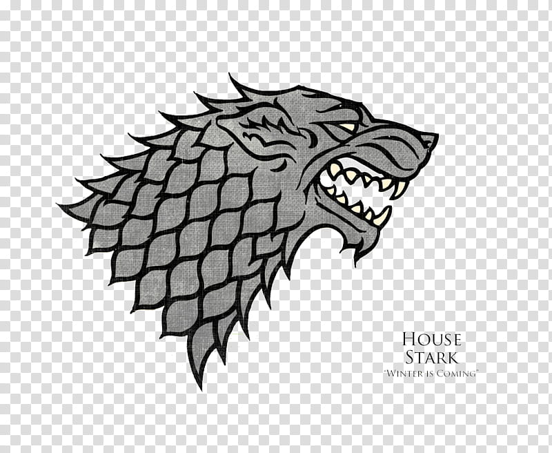 Game of Thrones Stark, Game of Thrones House Stark logo transparent background PNG clipart