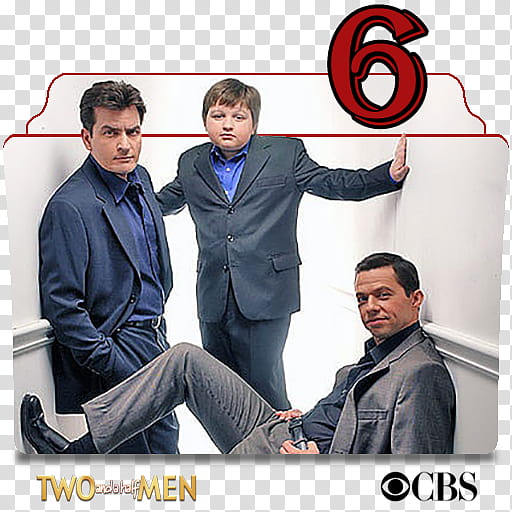 Two and a Half Men series and season folder icons, Two and a Half Men S ( transparent background PNG clipart