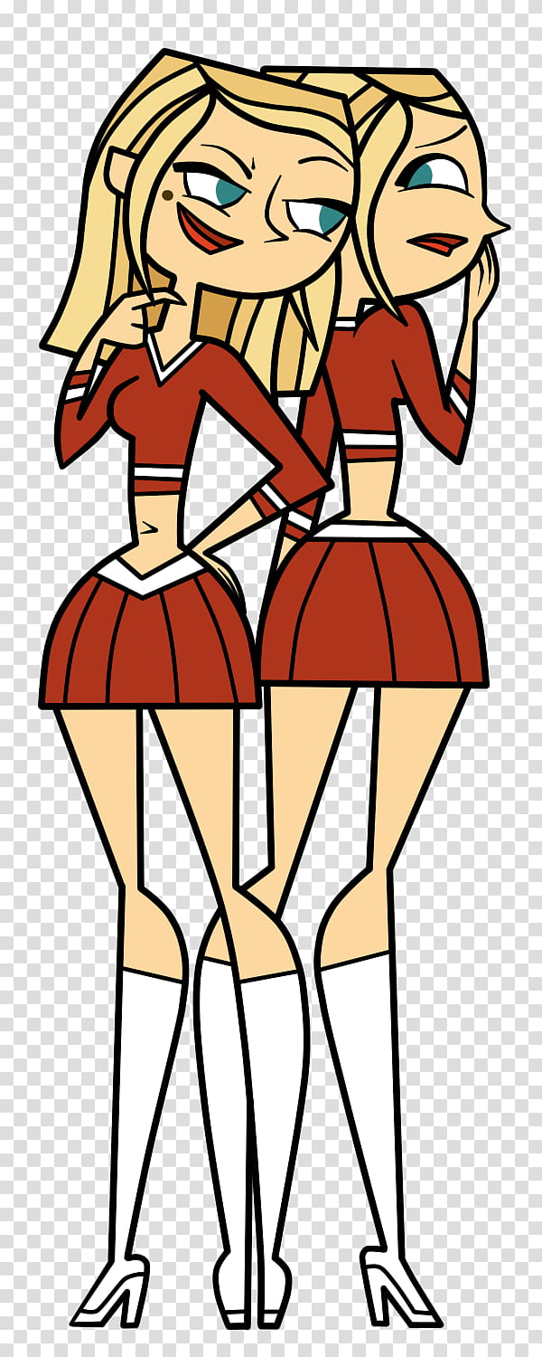 Total Drama All Stars Redux Amy and Sammy transparent background PNG clipart