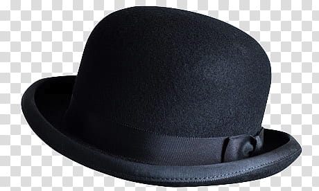 S, black fedora hat transparent background PNG clipart
