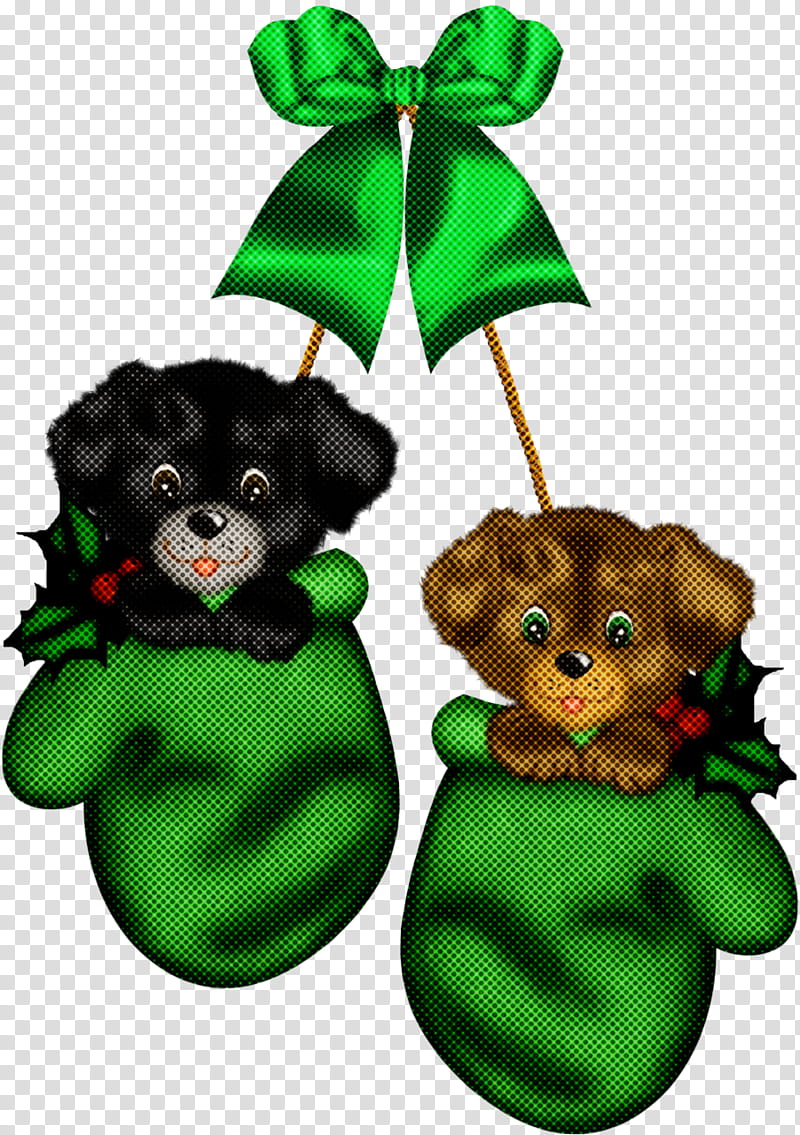 Christmas ornament, Green, Puppy, Dog, Holiday Ornament, Shih Tzu, Sporting Group, Christmas Decoration transparent background PNG clipart