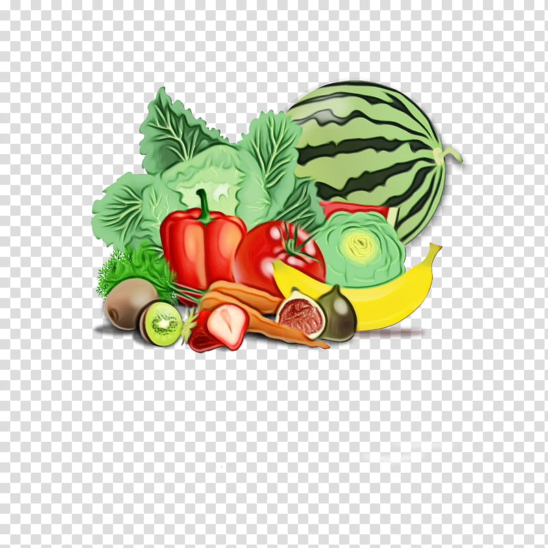 Watermelon, Watercolor, Paint, Wet Ink, Food, Vegetable, Carotenoid, Healthy Diet transparent background PNG clipart