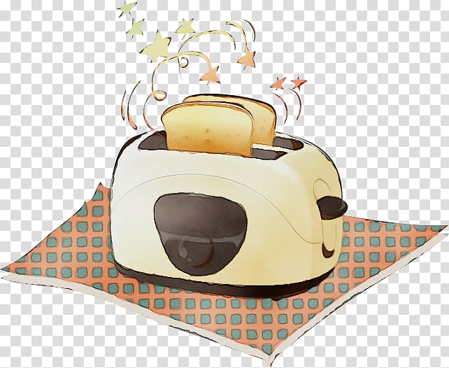 Toaster Bread machine Home appliance, Watercolor, Paint, Wet Ink, Roasting, Baking, Oven, Kitchen transparent background PNG clipart