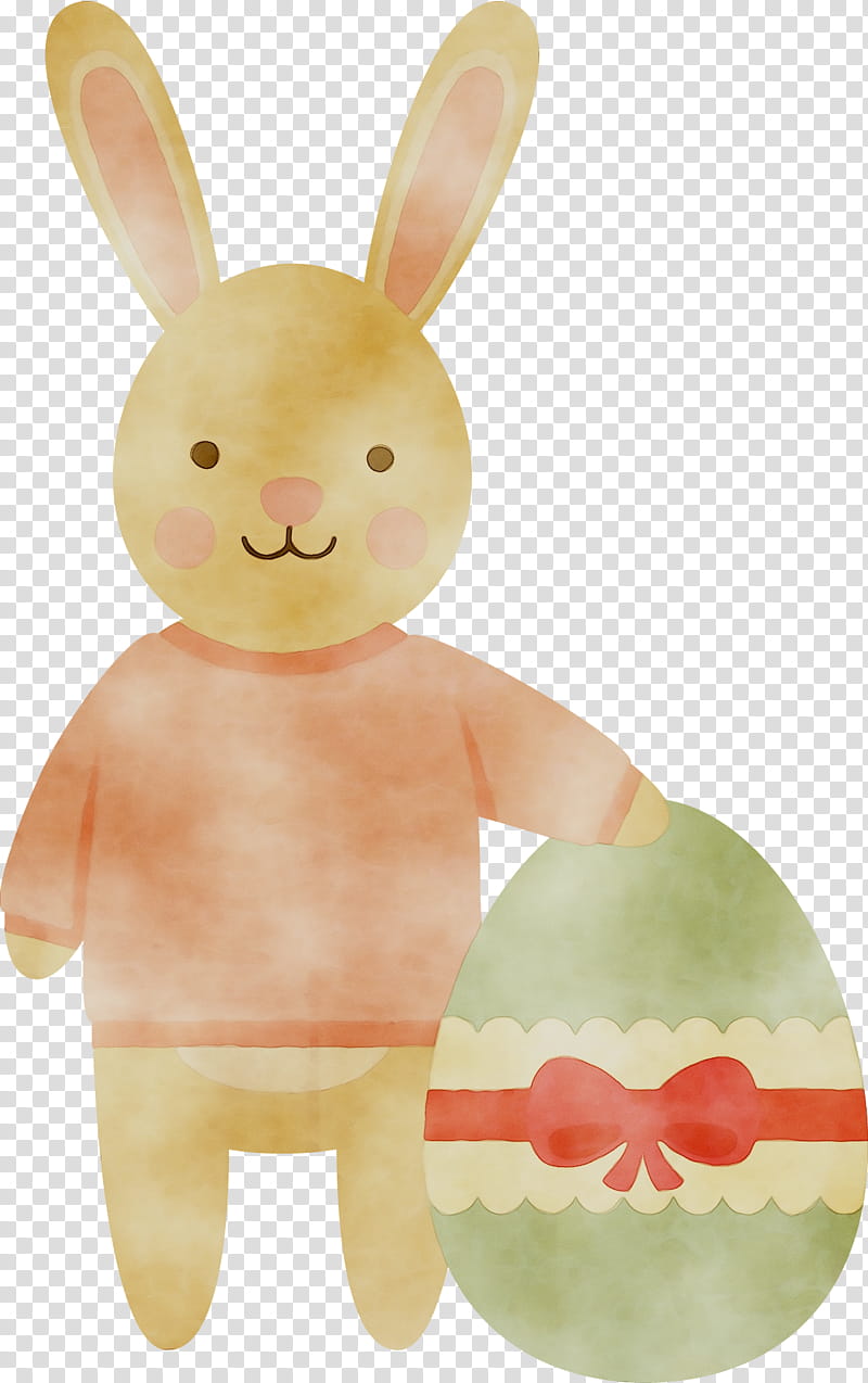 Easter Bunny, Easter
, Rabbits And Hares, Pink, Animal Figure, Stuffed Toy, Baby Toys transparent background PNG clipart