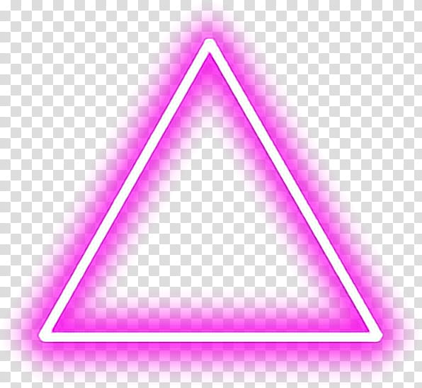 Neon Triangle, Light, Lighting, Neon Lighting, Neon Sign, Sticker, Light Painting, Line transparent background PNG clipart
