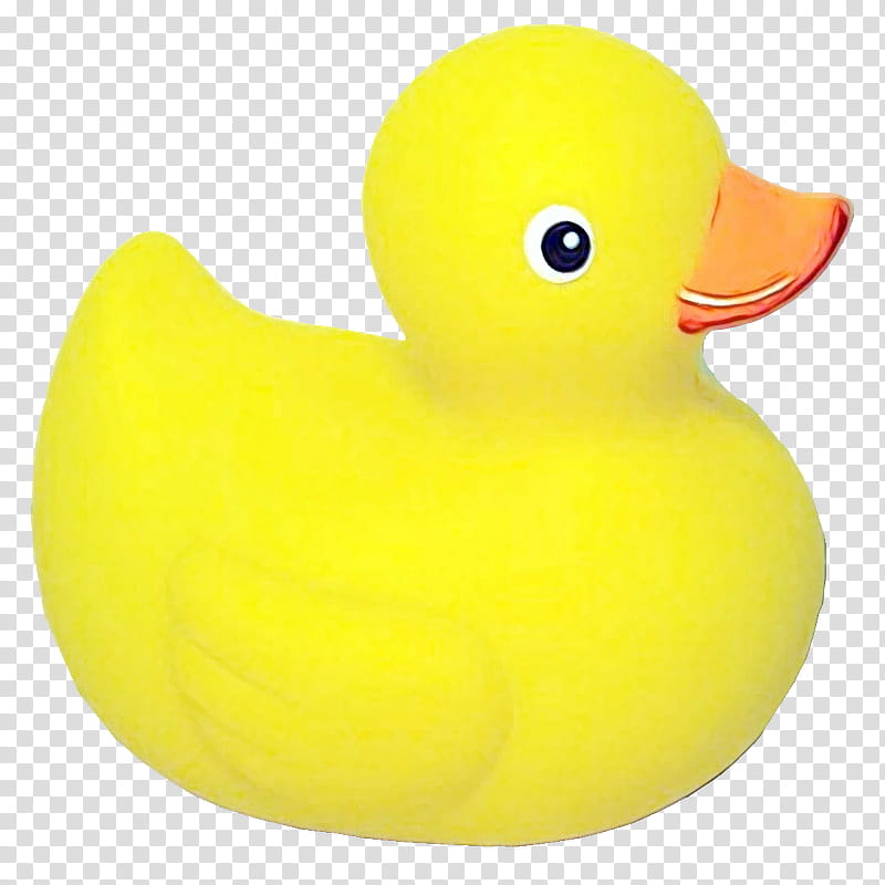 rubber ducky bath toy duck yellow toy, Watercolor, Paint, Wet Ink, Ducks Geese And Swans, Bird, Water Bird, Beak, Waterfowl transparent background PNG clipart