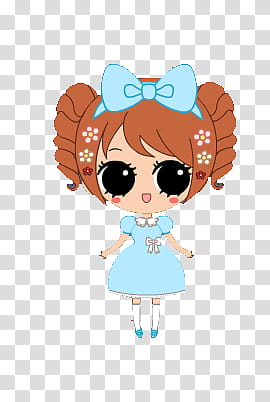 dolls, woman in blue dress illustration transparent background PNG clipart