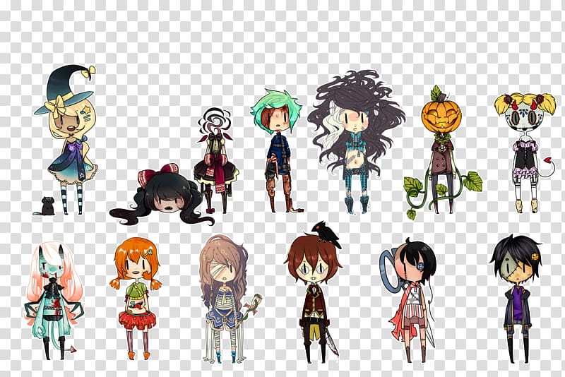 SUPER COOL HALLOWEEN COLLAB , cartoon characters illustration transparent background PNG clipart