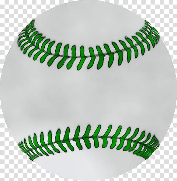 green baseball ball softball bat-and-ball games, Watercolor, Paint, Wet Ink, Batandball Games, Team Sport transparent background PNG clipart
