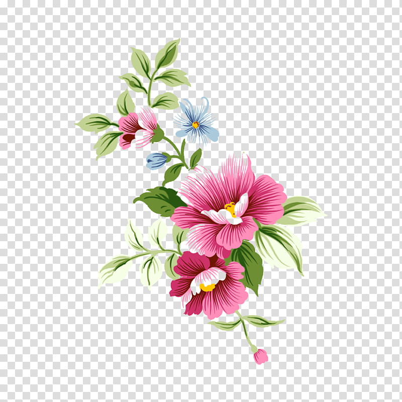 Flowers , pink and blue flowers transparent background PNG clipart