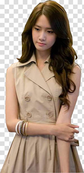 SNSD Yoona, woman looking downwards transparent background PNG clipart