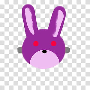 purple rabbit head illustration transparent background PNG clipart