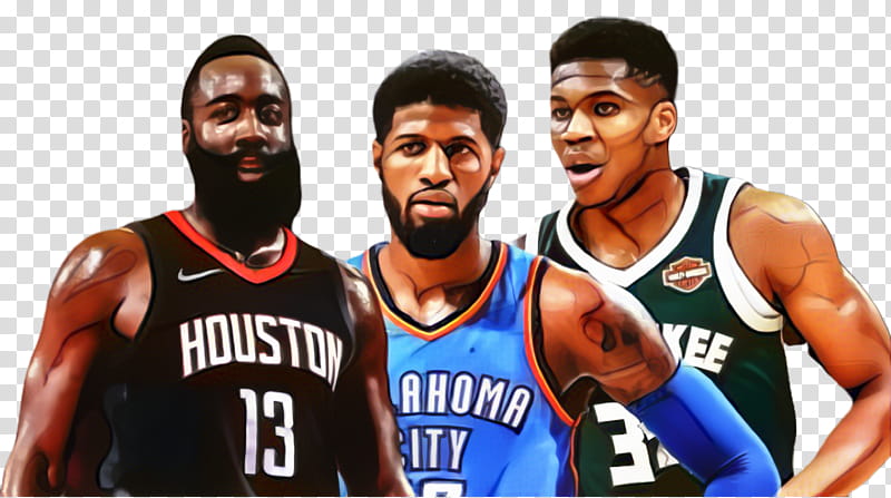 Giannis Antetokounmpo, James Harden, Paul George, Houston Rockets, NBA Most Valuable Player Award, Basketball, Oklahoma City Thunder, Nba Playoffs transparent background PNG clipart