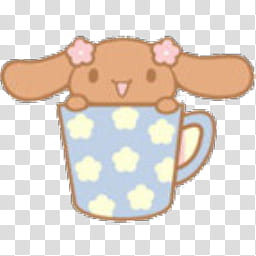 Iconos Cinnamoroll, Cinnamoroll By; MinnieKawaiitutos (), brown rabbit in cup illustration transparent background PNG clipart