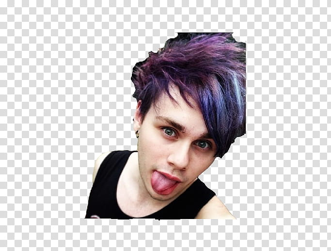 michael clifford light purple hair