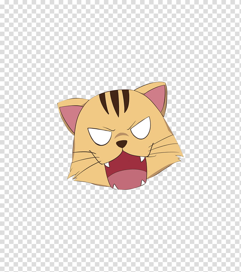 brown cat head illustration transparent background PNG clipart