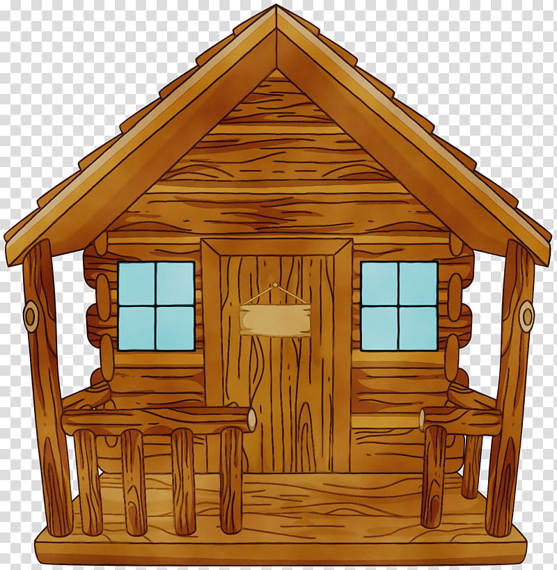 Log cabin Shed High-definition television Accommodation Cottage, Watercolor, Paint, Wet Ink, Highdefinition Television, Wood, Hunting, House transparent background PNG clipart