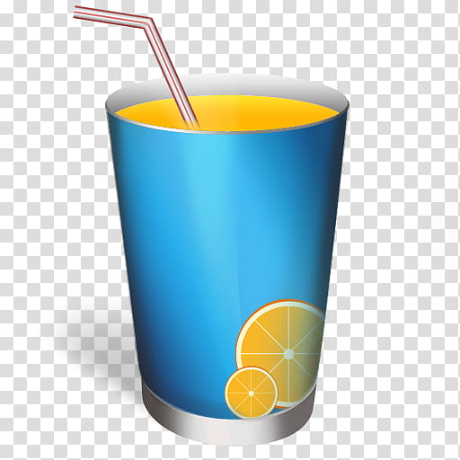Movies, blue and orange lemon print cup with straw illustration transparent background PNG clipart