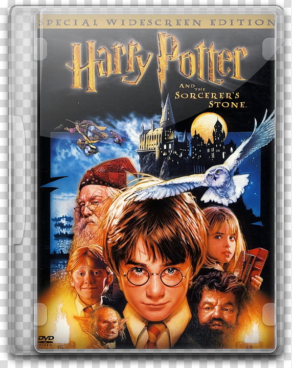 DVD Movie Case Icons, Harry Potter () and the Sorcerer's Stone transparent background PNG clipart