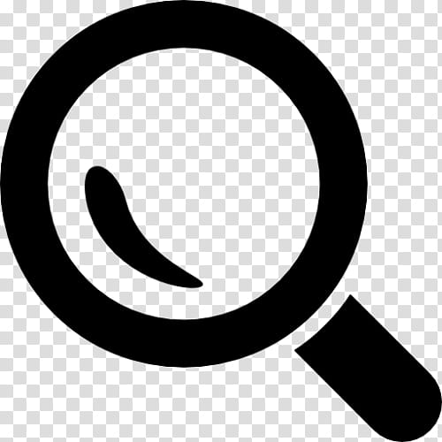 Magnifying Glass Logo, Magnifier, Lens, Magnification, Zooming User Interface, Zoom Lens, Blackandwhite, Circle transparent background PNG clipart