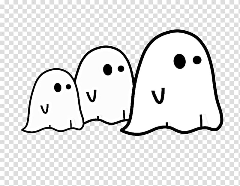 HALLOWEEN HANNAK, thee white ghosts illustration transparent background PNG clipart