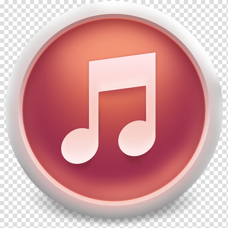 Itunes Icon Matte Orange Music Icon Transparent Background Png