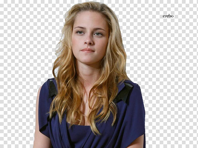 Kristen Stewart, woman in purple top transparent background PNG clipart