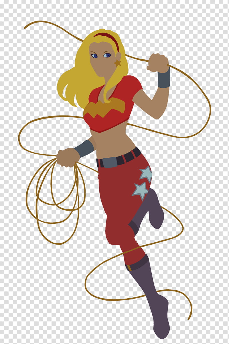 Wondergirl FLATS, yellow haired woman illustration transparent background PNG clipart