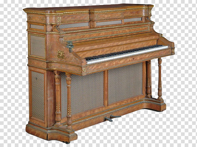 , brown upright piano transparent background PNG clipart