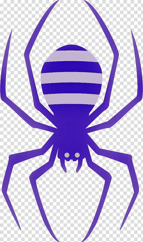 spider halloween, Halloween , Violet, Purple, Arachnid, Symmetry, Line, Electric Blue transparent background PNG clipart