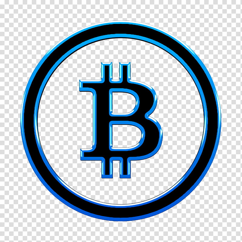 Bitcoin icon Business icon, Symbol, Logo, Electric Blue transparent background PNG clipart