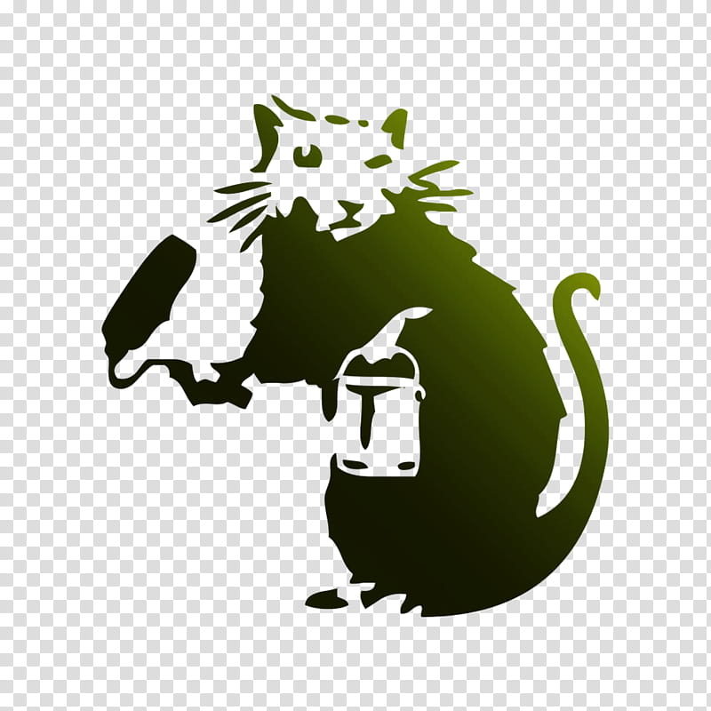 Paint, Dismaland, Rat, Stencil, Street Art, Painting, Drawing, Wall Decal transparent background PNG clipart