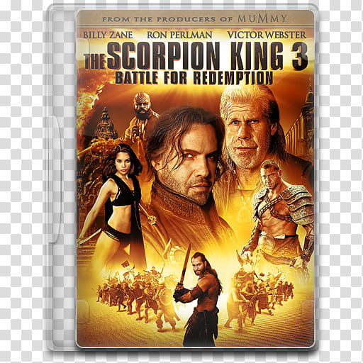 Movie Icon Mega , The Scorpion King , Battle for Redemption, The Scorpion King  Battle For Redemption movie case transparent background PNG clipart