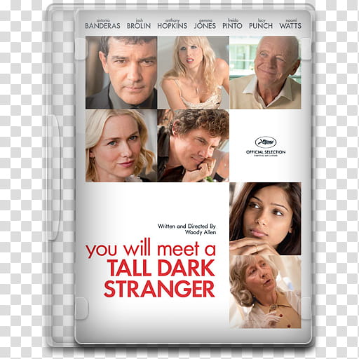 Movie Icon , You Will Meet a Tall Dark Stranger, You will Meet a Tall Dark Stranger DVD case transparent background PNG clipart