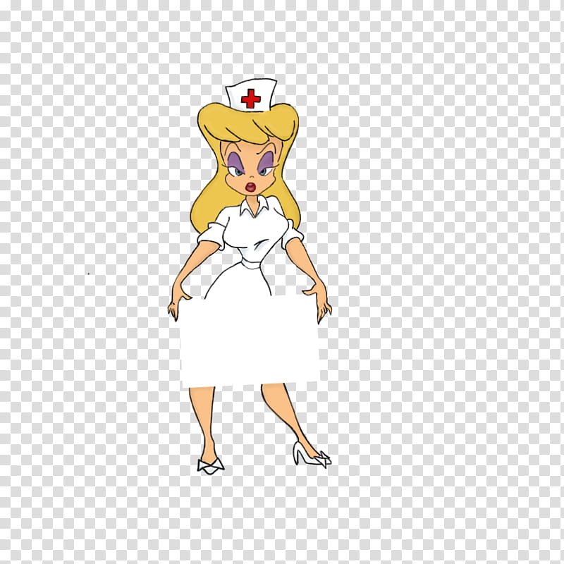 Hello Nurse part two, female cartoon character transparent background PNG clipart