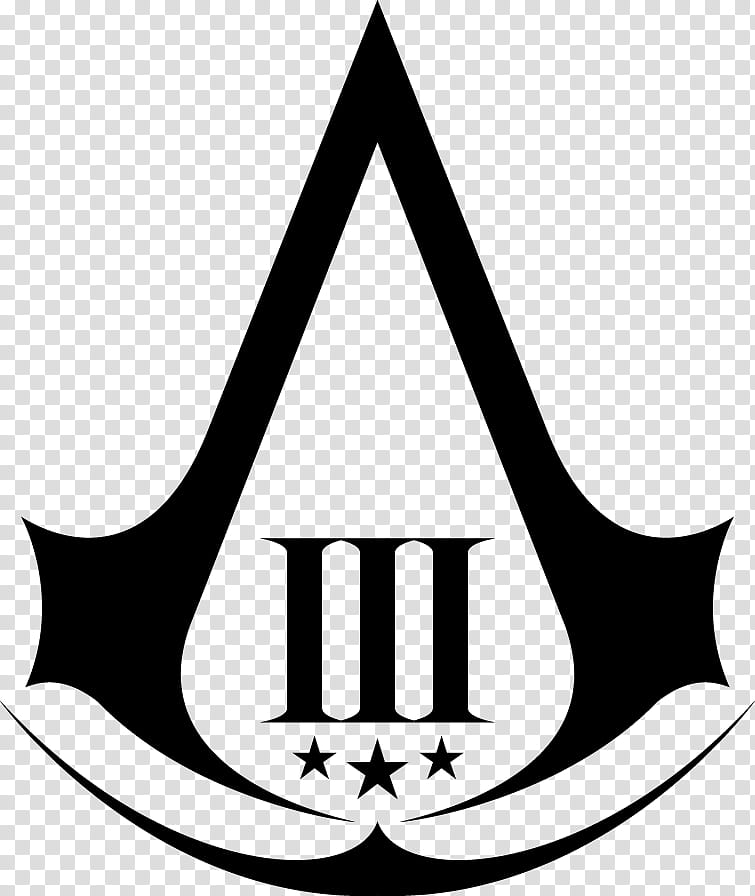 Assassin Creed Logo Resource , black and white abstract painting transparent background PNG clipart