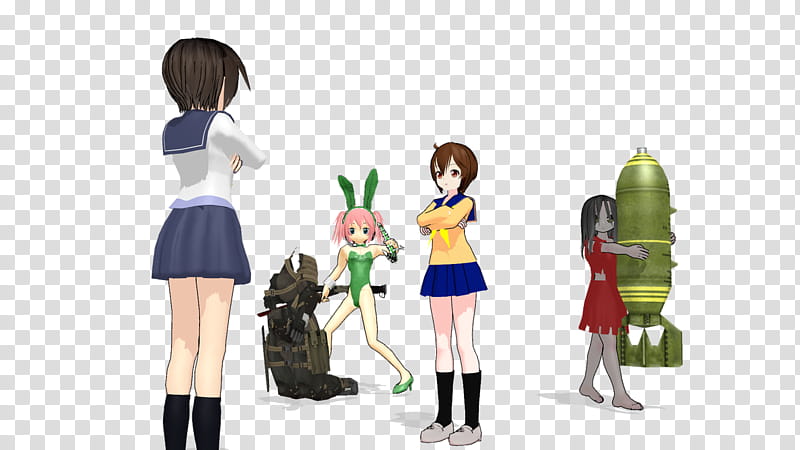 MMD Quickie: Who Are You Supposed To Be~? transparent background PNG clipart