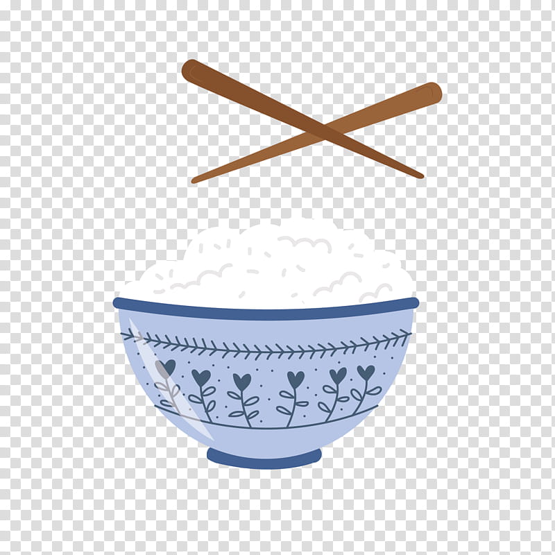 Rice, Bowl, Chopsticks, Tableware, Cup, Material, Porcelain, Ceramic transparent background PNG clipart