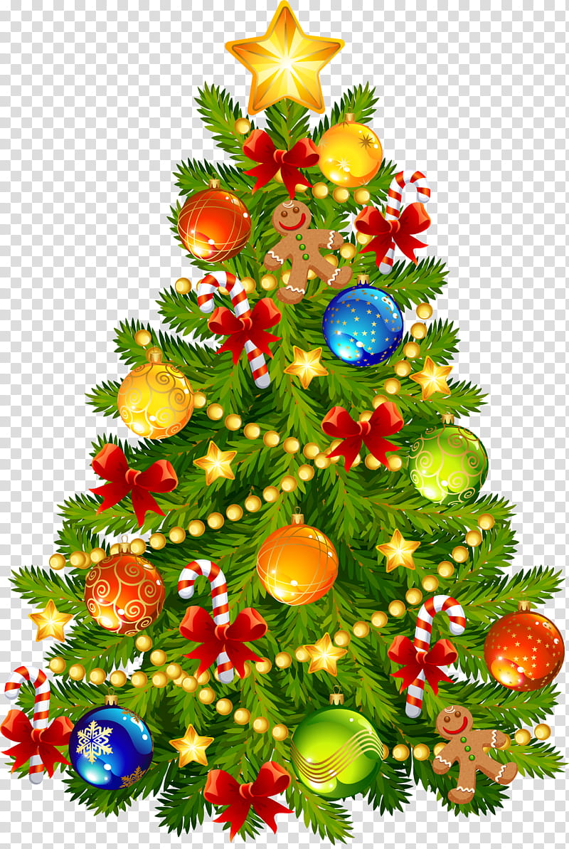Christmas Tree, Christmas Day, Santa Claus, Fir, Christmas Ornament, Artificial Christmas Tree, Christmas Decoration, Christmas transparent background PNG clipart