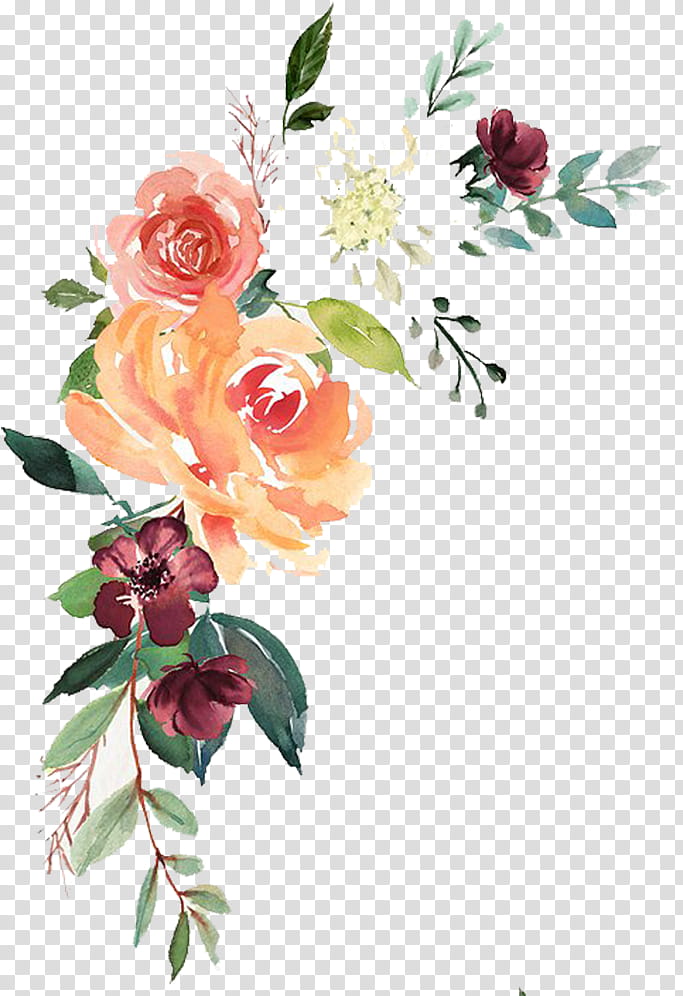 Bouquet Of Flowers Drawing, Watercolor Painting, Floral Design, Music , Cut Flowers, Rose, Plant, Garden Roses transparent background PNG clipart