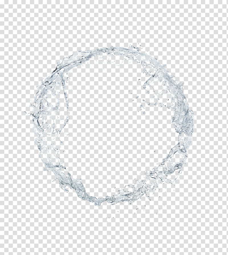 Circle of splashing water, round gray sand art work transparent background PNG clipart