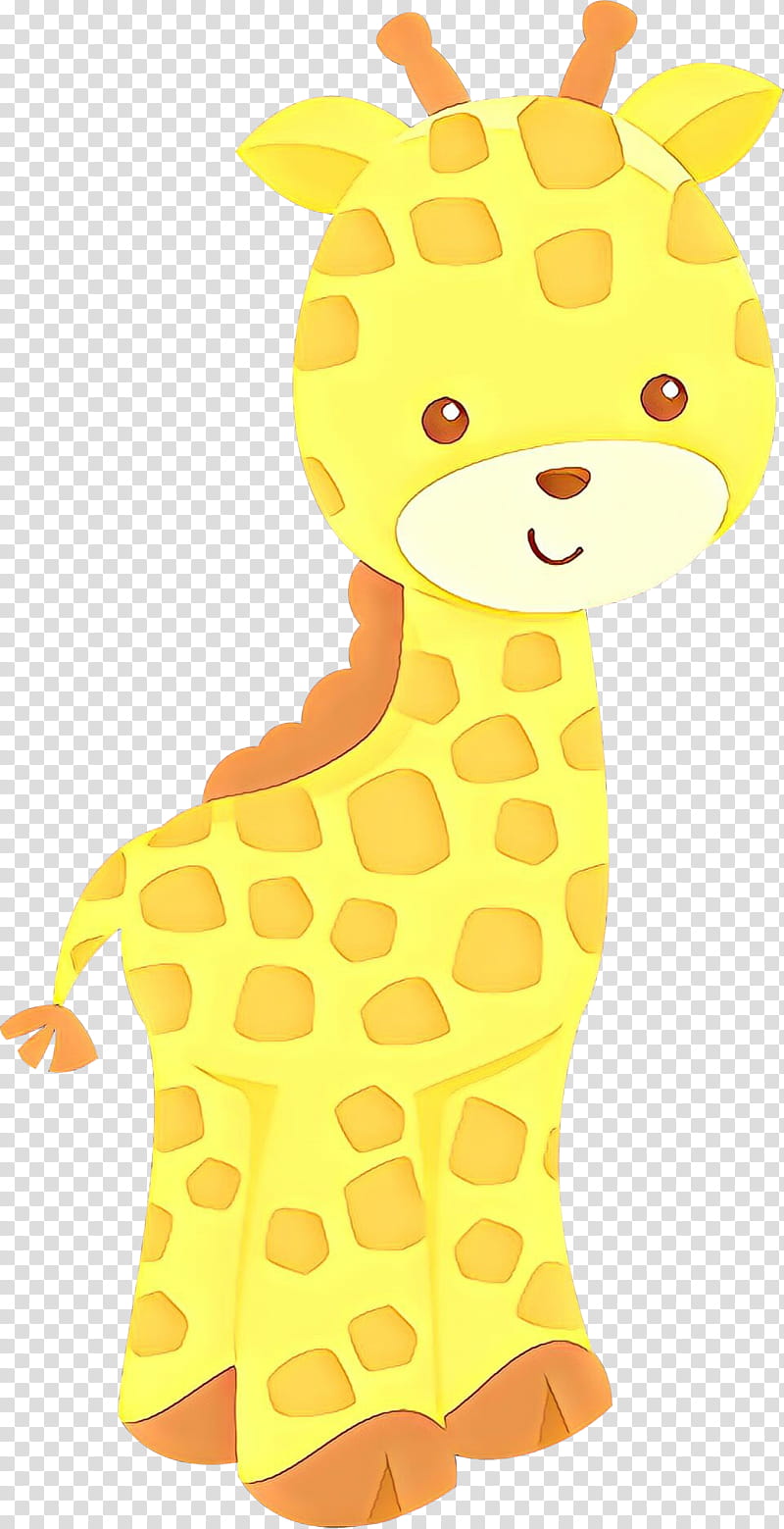 Giraffe, Cat, Character, Animal, Giraffidae, Yellow, Animal Figure, Polka Dot transparent background PNG clipart